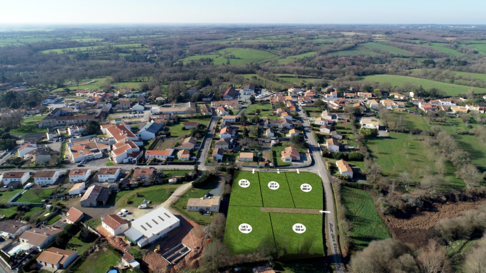 Terrain constructible de 524m2 à Talmont-Saint-Hilaire