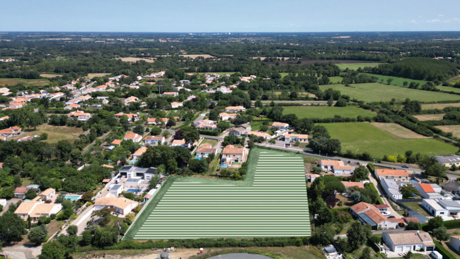 Terrain constructible de 387m2 à Sainte-Foy